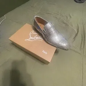 Christian Louboutin gray men’s loafers. Brand new never worn. Size 44 Christian Louboutin Loubi Forever Spike Size 44 Grey/Black  main image 4